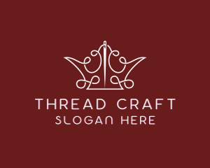 Stitching - Crown Thread Stitching logo design