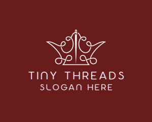 Crown Thread Stitching logo design