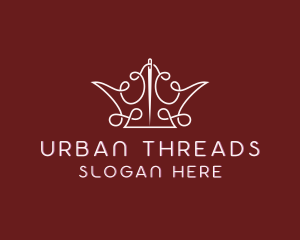 Crown Thread Stitching logo design