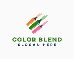 Coloring Marker Pens logo design