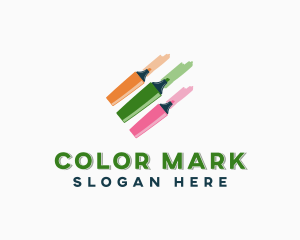 Coloring Marker Pens logo design