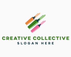 Coloring Marker Pens logo design