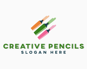 Coloring Marker Pens logo design