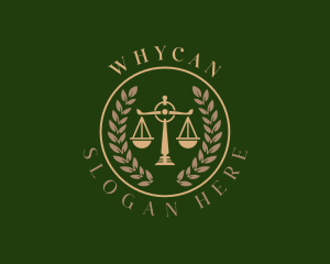 Attorney Justice  Scales Logo