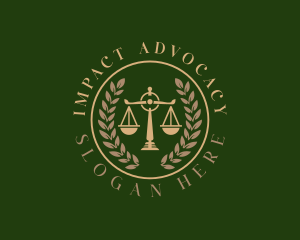 Attorney Justice  Scales logo design