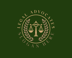 Attorney Justice  Scales logo design