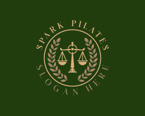 Attorney Justice  Scales logo design