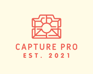 Dslr - Red Photography Camera logo design