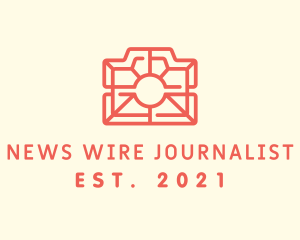 Journalist - Red Photography Camera logo design