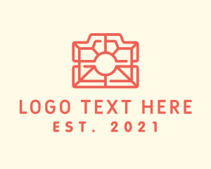 Blogger - Red Photography Camera logo design