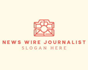 Journalist - Red Photography Camera logo design