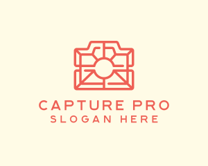 Dslr - Red Photography Camera logo design