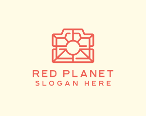 Red Photography Camera  logo design