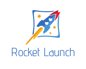 Rocket Ship Toy logo design