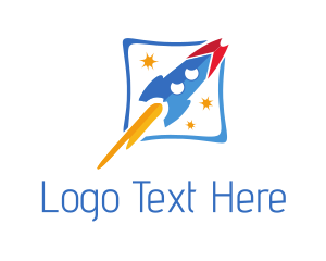 Aircraft - Rocket Ship Toy logo design