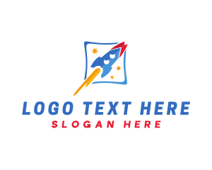 Aerospace Rocket Toy logo design