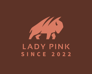 Wild - Bison Ranch Animal logo design