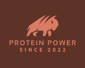 Protein - Bison Ranch Animal logo design