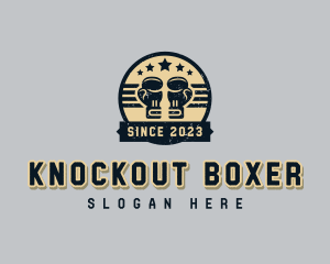 Boxer - Gym Boxing Gloves logo design