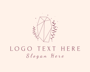Leaf Crystal Boutique logo design