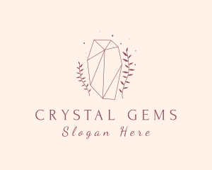 Leaf Crystal Boutique logo design