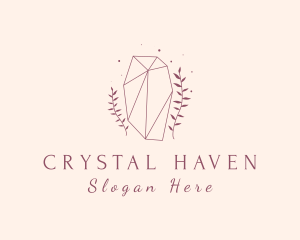 Leaf Crystal Boutique logo design