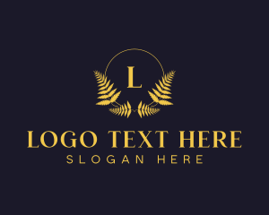 Hotel - Luxury Hotel Wreath logo design