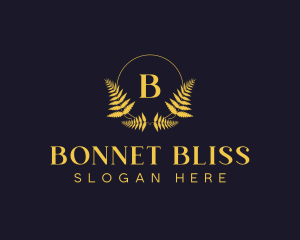 Luxury Hotel Wreath logo design