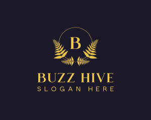 Luxury Hotel Wreath logo design