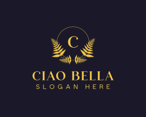 Luxury Hotel Wreath logo design