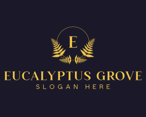 Luxury Hotel Wreath logo design