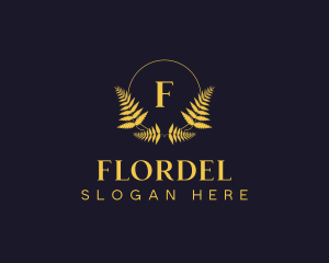 Luxury Hotel Wreath logo design