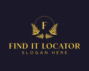 Luxury Hotel Wreath logo design