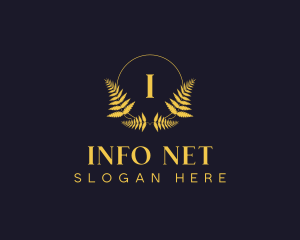 Luxury Hotel Wreath logo design