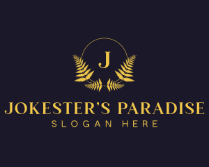 Luxury Hotel Wreath logo design