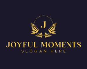 Luxury Hotel Wreath logo design