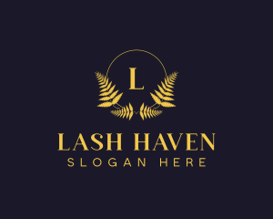 Luxury Hotel Wreath logo design