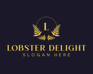 Luxury Hotel Wreath logo design