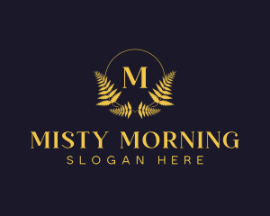 Luxury Hotel Wreath logo design