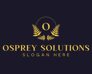 Luxury Hotel Wreath logo design