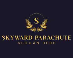 Luxury Hotel Wreath logo design