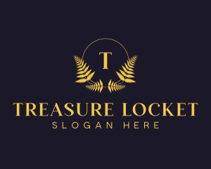 Luxury Hotel Wreath logo design