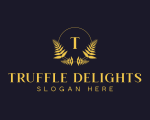 Luxury Hotel Wreath logo design