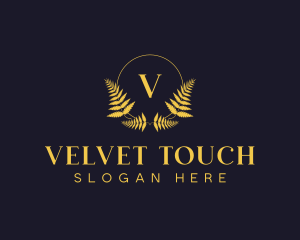 Luxury Hotel Wreath logo design