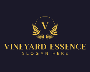 Luxury Hotel Wreath logo design