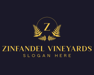 Luxury Hotel Wreath logo design