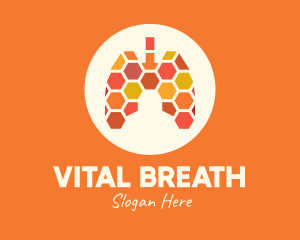 Honeycomb Respiratory Lungs logo design