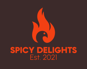 Spicy - Spicy Blazing Chicken logo design
