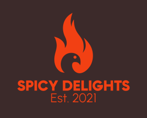 Spicy Blazing Chicken  logo design