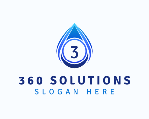 Water Liquid Droplet logo design